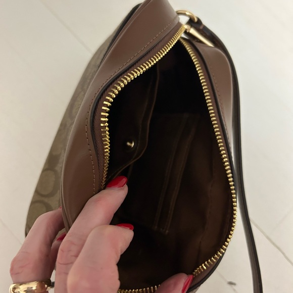 Coach Tan & Brown Signature Crossbody Bag Mini Jamie Camara - Picture 3 of 13